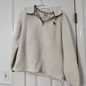 PINK Sherpa half zip